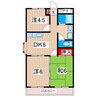 レナジア日立A棟 3DKの間取り