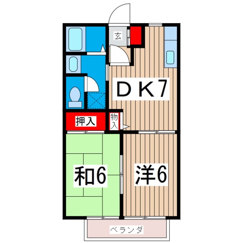 間取図 サニーヒル本宮