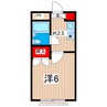 レナジア日立Ｂ棟 1Kの間取り