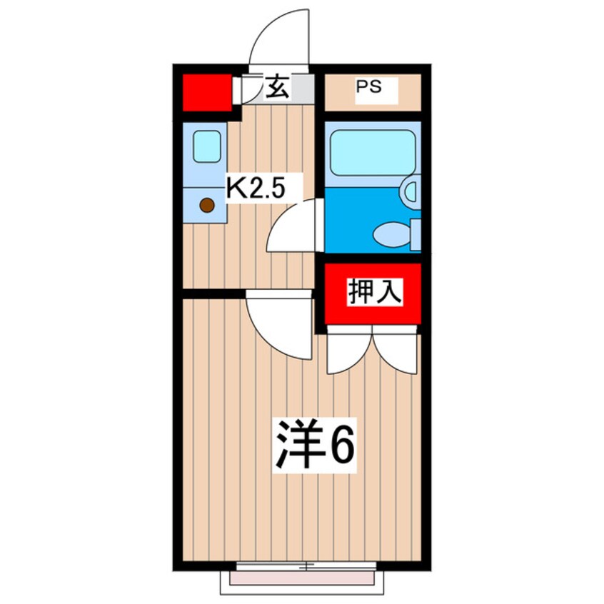 間取図 レナジア日立Ｂ棟