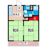 セヤハイツ 2Kの間取り