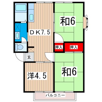 間取図 サンプラザＢ棟