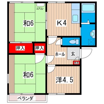 間取図 アベニュータウンＢ棟