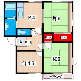 間取図 アベニュータウンＢ棟