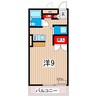 リバ・オール 1Kの間取り