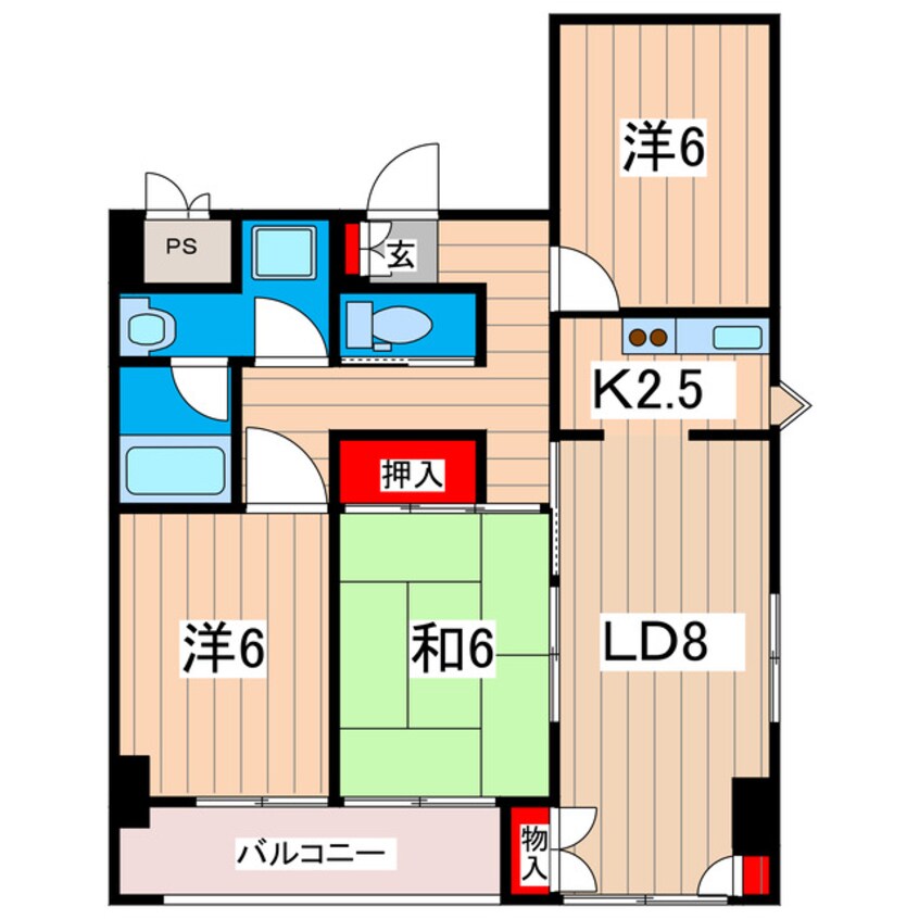 間取図 リバ・オール