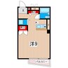 リバ・オール 1Kの間取り