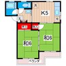 大成ハイツ 2Kの間取り