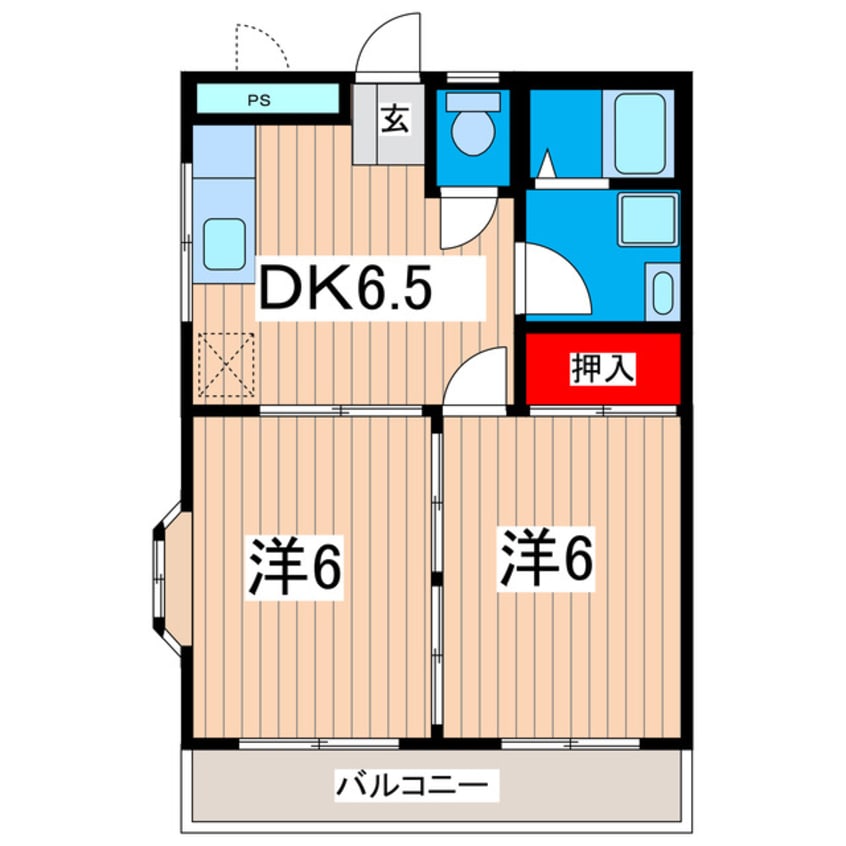 間取図 スズキマンションＢ