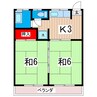 スズキハイツＡ 2Kの間取り