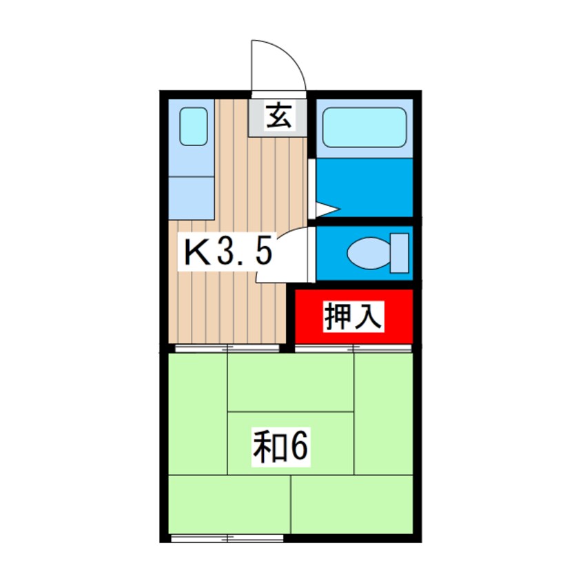 間取図 ハイツ清風