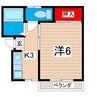ヒガシハイツ 1Kの間取り