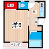 ヒガシハイツ 1Kの間取り