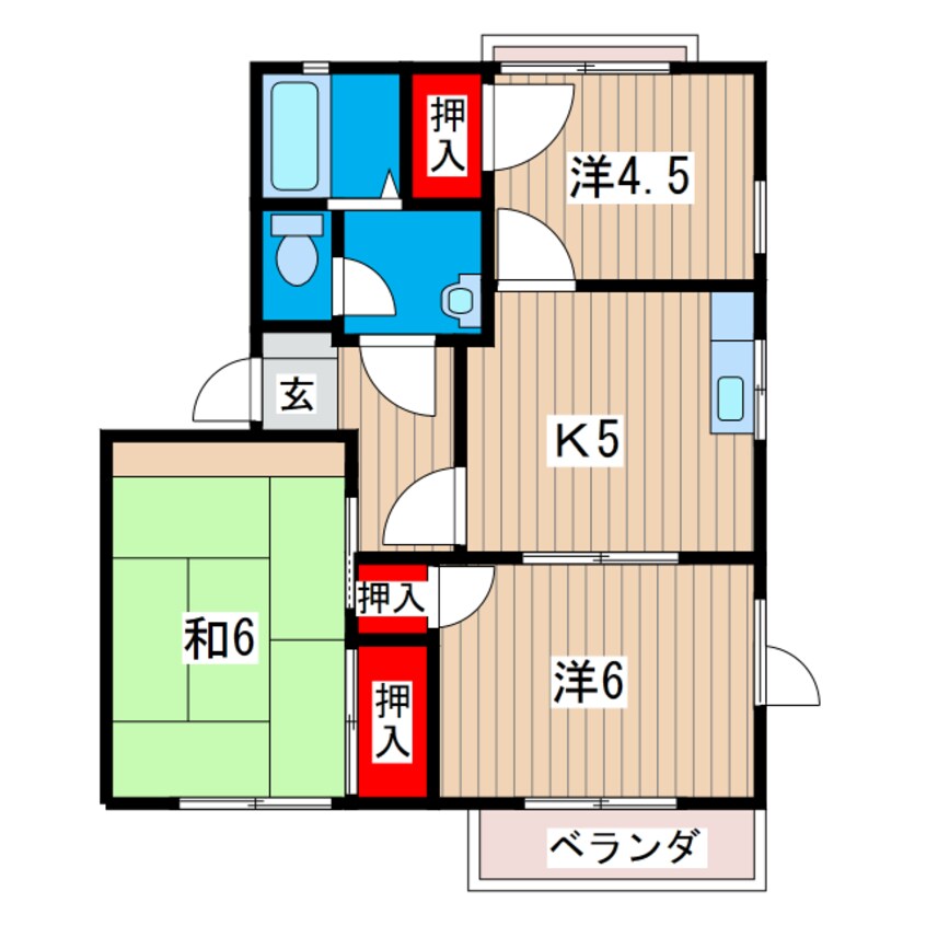 間取図 タジリシーサイドヴィラＡ棟