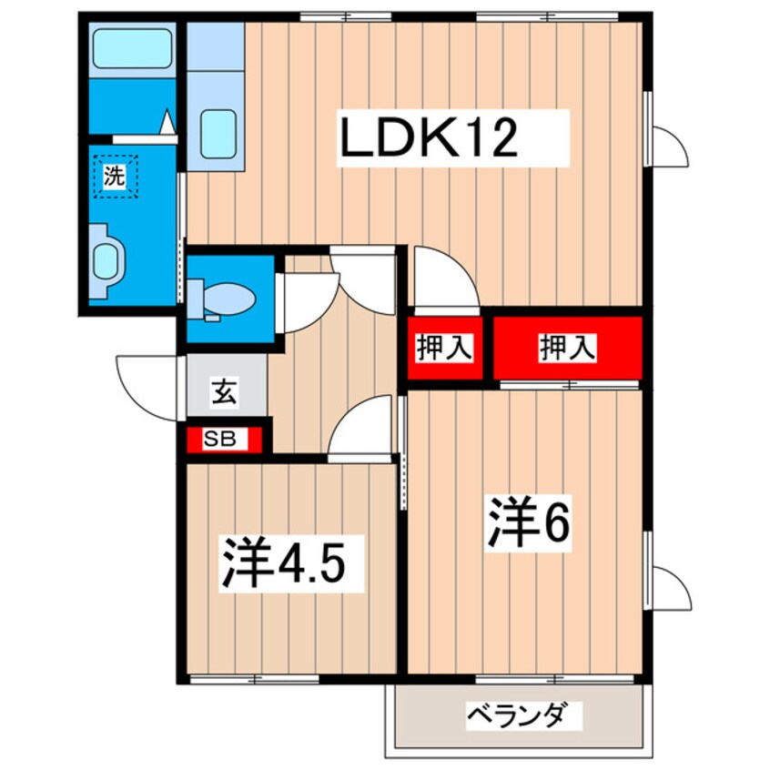 間取図 タジリシーサイドヴィラＣ棟