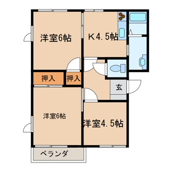 間取図 タジリシーサイドヴィラＣ棟