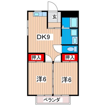 間取図 テクノハイム本宿　桜の棟