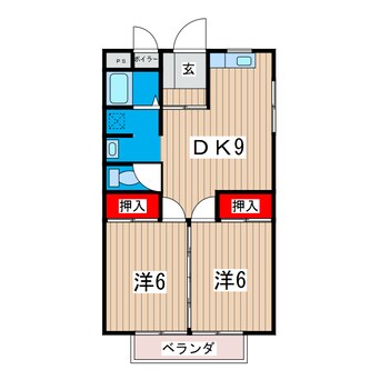 間取図 テクノハイム本宿　松の棟