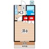 グリーンハイツ（東成沢） 1Kの間取り
