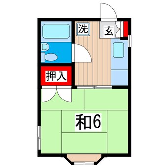 間取図 コーポけやき