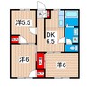 第３クレールひだか 3DKの間取り