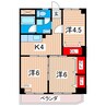 永井ビル 3Kの間取り