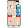 黒沢マンション 2LDKの間取り