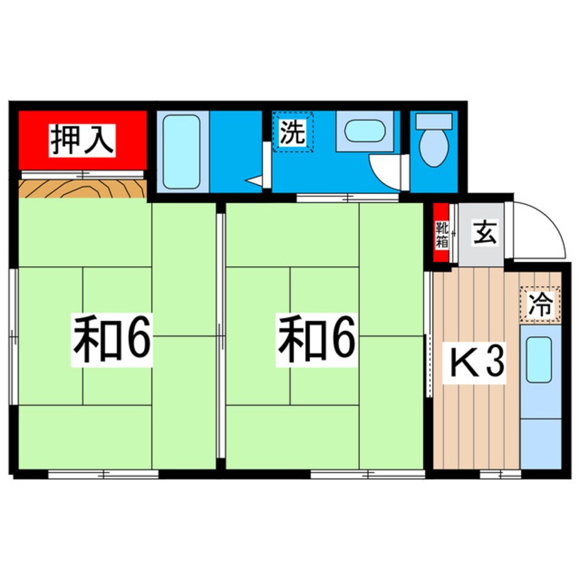 間取図 八千代コーポ