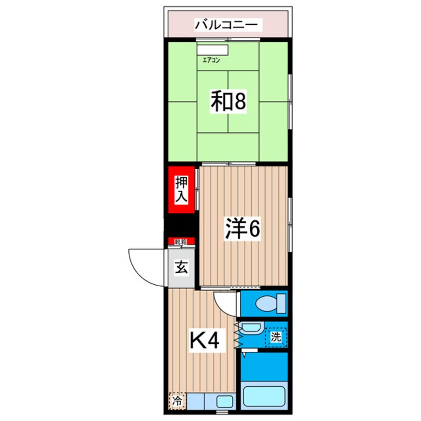 間取図 八千代コーポ