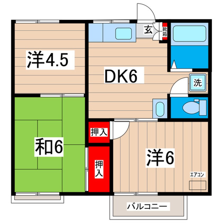 間取図 第２十王堂ハイツ