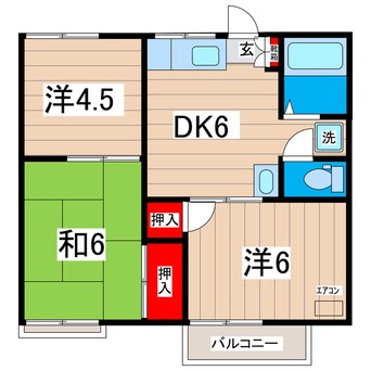 間取図 第２十王堂ハイツ