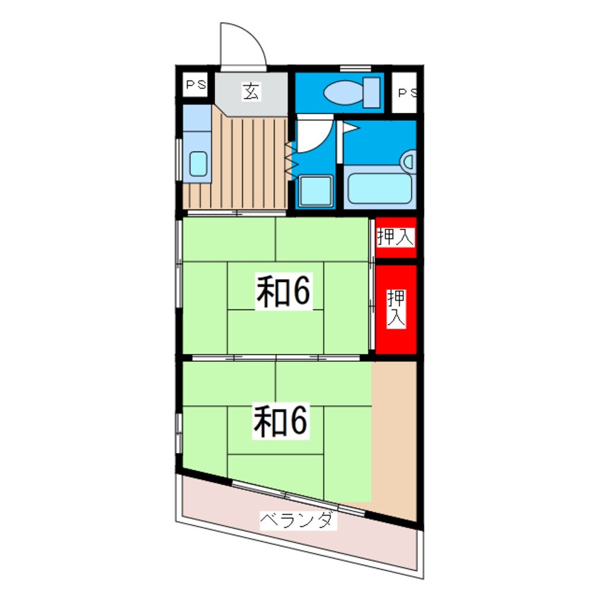 間取図 通商第３ビル