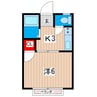 アリス１ 1Kの間取り