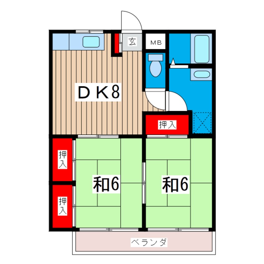 間取図 茅根ビル