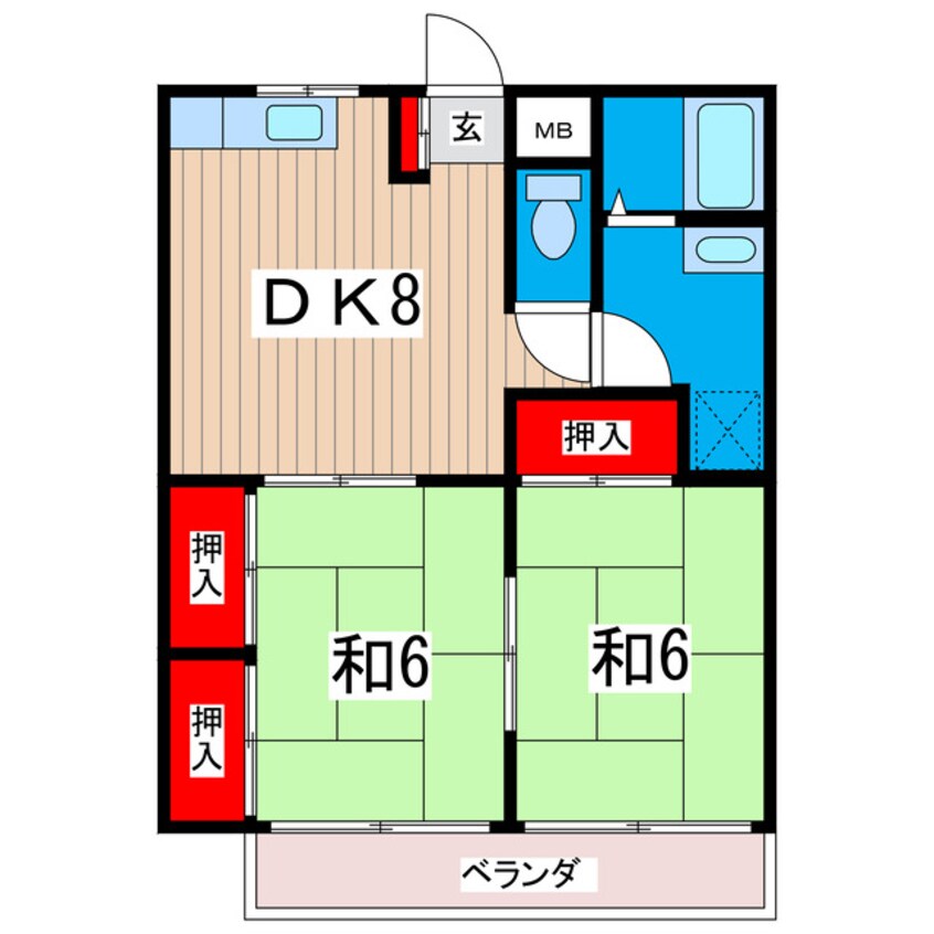 間取図 茅根ビル