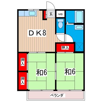 間取図 茅根ビル