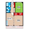 Ｆビル 2DKの間取り