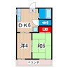 コーポあんず 2DKの間取り