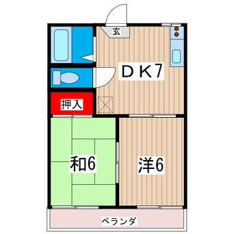 間取図 コーポあんず