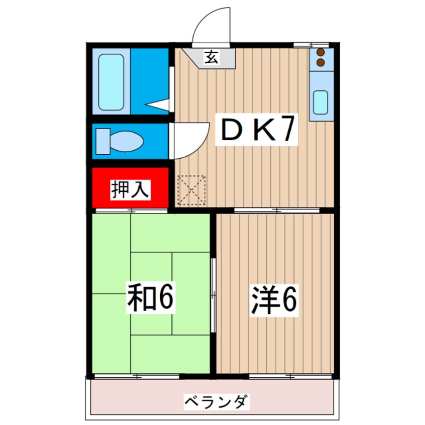 間取図 コーポあんず