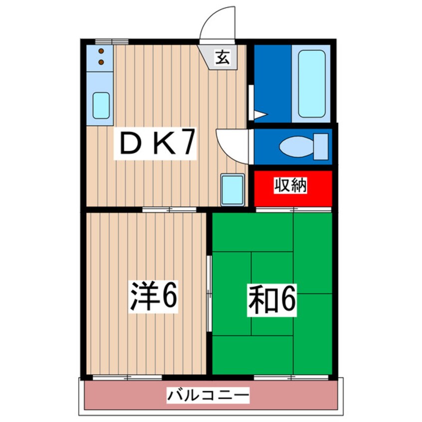 間取図 コーポあんず