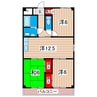 ルーブル日立 3LDKの間取り