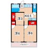 ヤママス６号荘 3DKの間取り