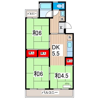 間取図 旭町ケイセンマンション