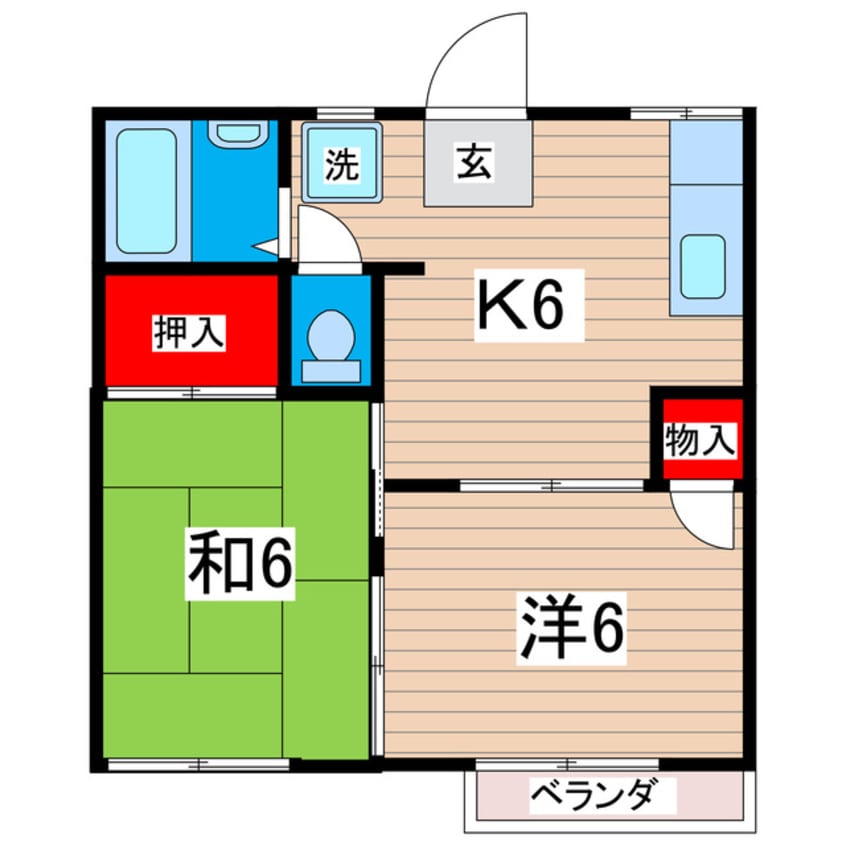 間取図 コーポとさき