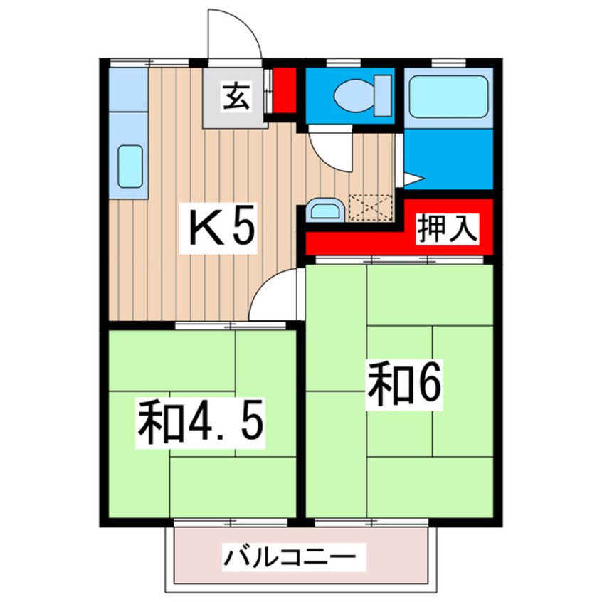 間取図 北見ハイツ