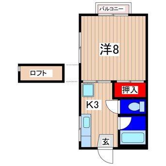 間取図 １ＤＫペーシェ