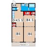 マリンハイツA 3DKの間取り