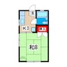 コーポＫ＆Ｋ Ａ 1Kの間取り
