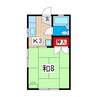 コーポＫ＆Ｋ Ａ 1Kの間取り